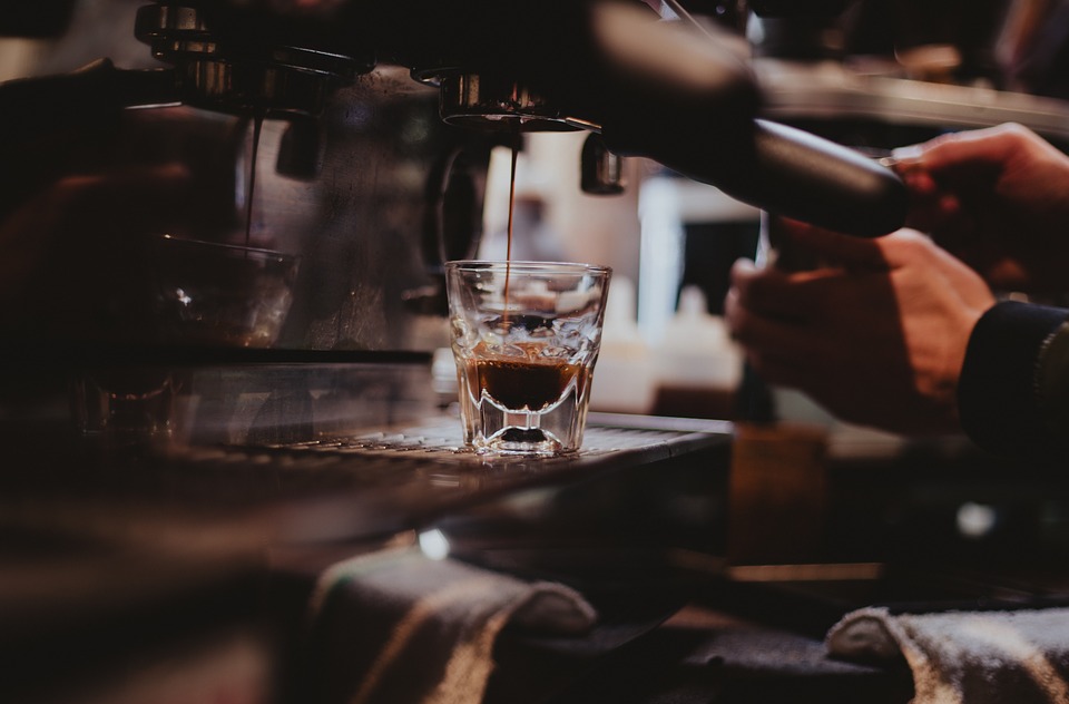 making coffee
